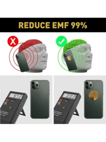 6-Pack EMF Protection Anti-Radiation Shielding Sticker 5G Quantum Shielding Phone Case Round Sticker Electromagnetic Radiation Blocker Negative Ion + Far Field For Phones, Computers, Laptops, Devices - View 3