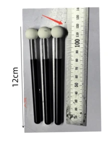 5pcs Sponge Applicators, Mini Paper Dabbing Brushes, Handmade Art Color Mixing Brushes, Painting Supplies - A - View 4