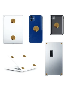 6-Pack EMF Protection Anti-Radiation Shielding Sticker 5G Quantum Shielding Phone Case Round Sticker Electromagnetic Radiation Blocker Negative Ion + Far Field For Phones, Computers, Laptops, Devices - View 8
