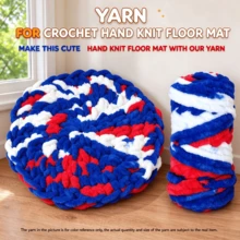 CLSUPER Thick Chunky Chenille Yarn, Gradient Color, 2 Rolls = 18oz/1.1lbs, Soft Giant Multi-Color Yarn, 100% Polyester, Washable, Suitable For Beginners DIY And Crochet Pet Bed, Blanket, Cushion - 2 - View 3
