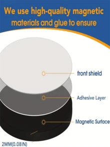20/30 Pcs Strong Self-Adhesive Round Magnet Stickers, Suitable For Refrigerators - Multiple Styles - View 11