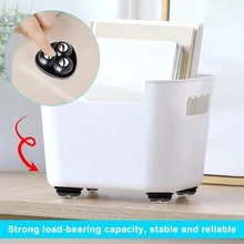 1/4pcs 360° Rotatable Self-Adhesive Swivel Caster Wheels,Ultra-Stick Self Adhesive Caster Set Suitable For Trash Cans, Storage Boxes, Furniture, Mini Appliances - ABS Material With Steel Balls - Multiple Styles - View 2