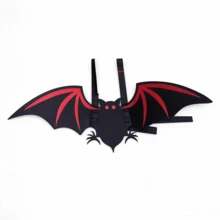 1PC Halloween Pet Devil Wings With Bell – Cat & Small Dog Festive Dress-Up Accessory, Turn Your Pet Into A Cute Little Monster For The Holiday - Halloween Pet Costume Accessories - View 4