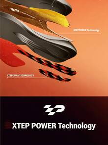 Xtep 160X7.0PRO Men's Racing Carbon Plate Running Shoes, Marathon Sports Shoes, Super Orange/Black - Super Orange/Black - View 4
