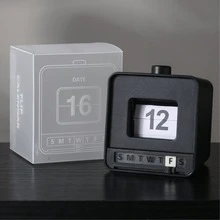 Creative Cube Press-Type Calendar - Manually Switch Dates And Weeks - Office Desk Stress-Relieving Decorative Calendar Decorative Piece - A - View 11