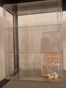 Transparent Storage Box/Display Cabinet/Storage Cabinet/Dust-Proof Cabinet (Magnetic Door Design), Suitable For Storing/Displaying/Storing Various Items, Toy Storage/Statues/Collectibles/Bags/Shoes/Books/Cosmetics - Storage Box - View 16