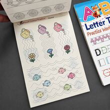 兒童ABC字母與數字描紅練習本 64頁，幼兒園手寫練習活動書，適合3歲以上兒童早期教育閱讀與寫作學習玩具 - 64 頁 - 查看 6
