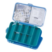 Double-Side Small Parts Storage Case Plastic Compartment Tools Box Hardware Organizer For Screws Nuts Nails Bolts Jewelry - Green - View 6