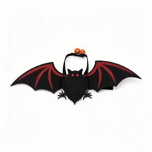 1PC Halloween Pet Devil Wings With Bell – Cat & Small Dog Festive Dress-Up Accessory, Turn Your Pet Into A Cute Little Monster For The Holiday - Halloween Pet Costume Accessories - View 11