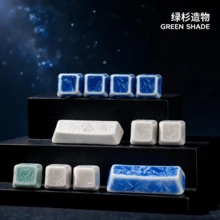 Ceramic Crystalline Glaze Keycaps WASD Keys Customized Personalized Computer Keyboard Keycaps Wear-Resistant Oil-Resistant Non-Engraved Translucent - View 1
