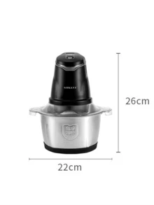 SOKANY Electric Meat Grinder With Drain And Vegetable Chopping Function, 2L Large Capacity, Dual-Layer Four-Blade - Japan A Type Plug(100V) - View 5