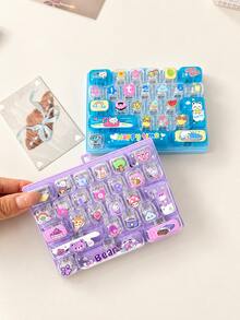 26-Key Mechanical Keyboard Keychain – Cute Cartoon Animal Sensory Fidget Toy With Clicky Feedback; Portable Stress-Relief Button Toy (Bag Charm); Party Favor, Keyboard Gadget, Fun Stress-Reliever, Office Desk Accessory - 26-key Stress Relief Keyboard - View 5