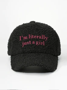 1件女款刺繡「I'm Literally Just A Girl」棒球帽，可調節防曬休閒帽，適合戶外、春秋、旅行、海灘度假，男款遮陽帽，Y2K風格青年帽 - 棒球帽A - 查看 19