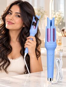 2-In-1 Automatic Rotating Hair Curler And Straightener. 28mm Professional Curling Iron For Large Waves, Fast Heating With 4 Temperature Settings And Intelligent Anti-Tangle Sensor. Portable Design Suitable For All Hair Types. - US A Type Plug(110-127V) - View 12