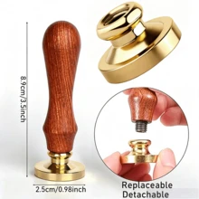 1 buah Stempel Segel Lilin Kustom - Stempel Segel Lilin dengan Gagang Kayu, Cocok untuk Kerajinan Tangan, Amplop, Kemasan Hadiah, Hadiah Wisuda, dan Undangan Pernikahan - Beraneka warna - View 6