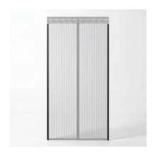 Mosquitero Magnético para Puerta Gris de 100 x 210 cm, Práctico para el Hogar - A - Ver 3