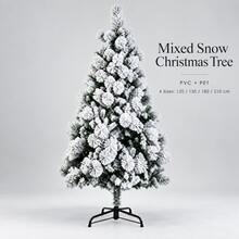 Frosted Christmas Tree Multi Size 120cm 150cm 180cm 210cm For Holiday Display - White - View 3