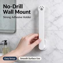 2pcs 3D Printed Cat Paw Hair Tie Holder - Wall-Mounted Hair Tie Storage Box And Headband Display Rack - Minimalist Cute Hair Accessory Organizer, Suitable For Vanity And Bathroom, Also Can Be Used As Jewelry Tower - Multicolor - View 5