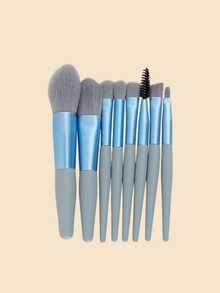 8pcs Professional Makeup Brush Set, Powder Brush, Blush Brush, Eyeshadow Brush, Eyelash Brush, Multi-Functional Facial Makeup Brushes, Complete Beauty Tools - Multicolor - View 6