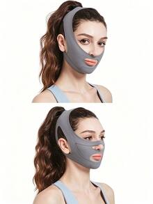 1 pièce Bande de visage quotidienne pour femmes, bande de visage en tissu élastique doux pour utilisation domestique et de loisirs, enveloppe de visage confortable pour dormir, accessoire de visage portable pour la relaxation quotidienne - Taille unique - Voir 3