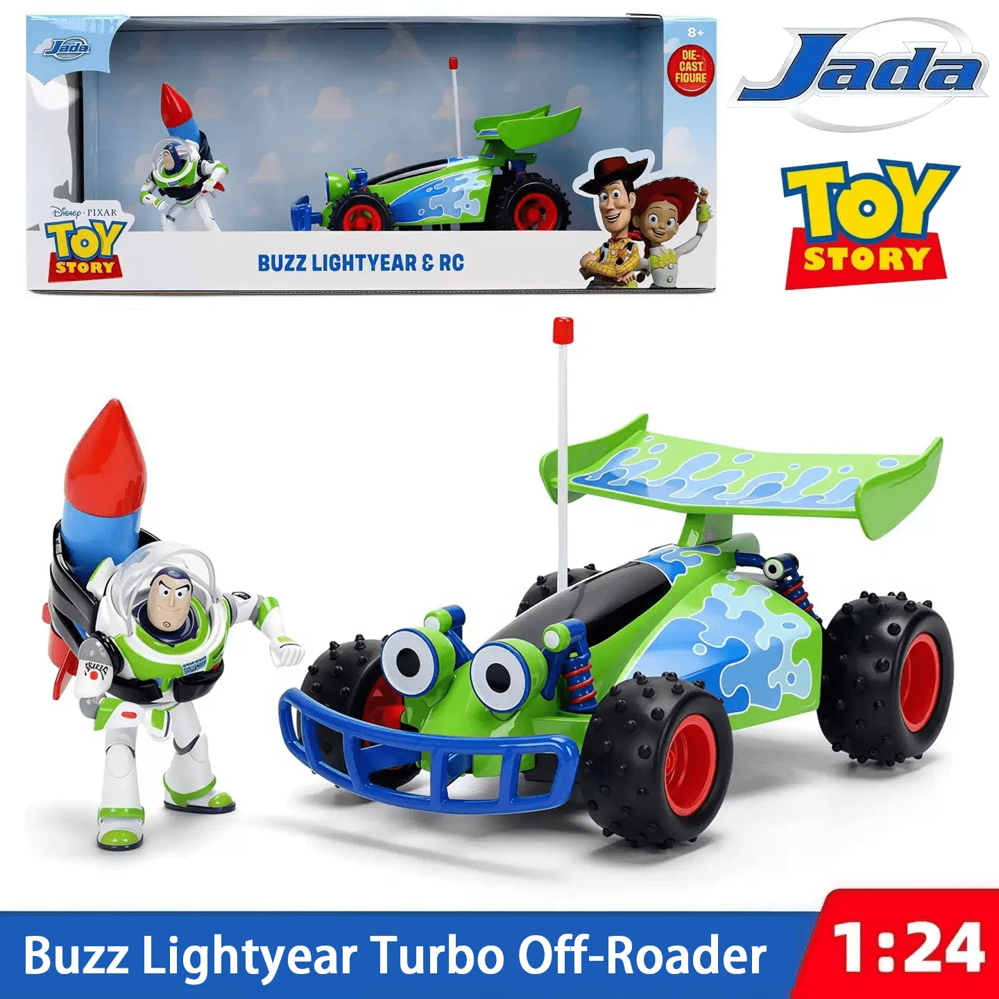 Simba Model Kendaraan Off-Road Turbo Skala 1:24 – Terbuat dari Paduan Logam Cor, Pajangan Koleksi Balap Tangguh, Usia 14+ - Turbo Off-Roader - View 1