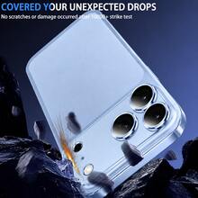 CASECOPS 4片冰藍色合金金屬相機鏡頭保護膜,適用於 iPhone 18 Pro/18 Pro Max,9H 無縫貼合設計,防刮防指紋,全面防刮防撞,高清鏡頭還原原圖畫質 - 淺藍色 - 查看 3