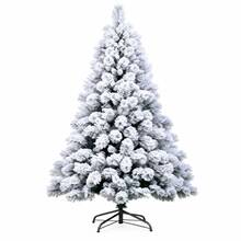 Pine Needle Snow Christmas Tree PET 120cm 150cm 180cm 210cm Holiday Decor - White - View 2
