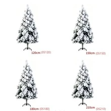 Mixed Snow Christmas Tree With Stand For Living Room Shop Window Party Decor - White - View 11