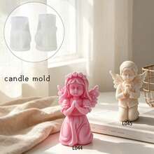 Boy & Girl Scented Candle Silicone Mold - Suitable For Clay, Candles, Soap, Resin, Polymer Clay, Plaster Crafts - Reusable Mold - Boys and Girls - View 1