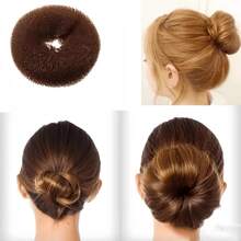 Hair Bun Donut Maker Set, Coffee Color, - Coffee Brown - View 2
