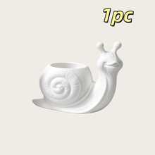 Cartoon Face Snail Planter, Spiral Shell Texture Design, Desktop Foliage Plant Pot, Suitable For Gifts - Cartoon Face Snail Planter - View 12