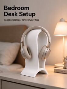 Vertical Striped Minimalist U-Shaped Universal Headphone Stand, Space-Saving Game Controller Storage Rack... Hardcore Gamer And Casual User Suitable Desktop Storage Organizer, Headphone Storage Stand, Desktop Accessories, Gaming Peripherals, Esports Room Decor - Multicolor - View 12