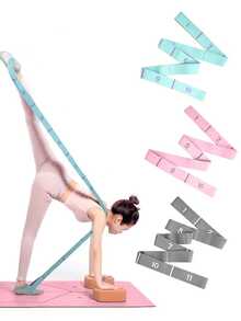 Yoga, Pilates & Ballet Stretching Band For Flexibility Training, Leg Stretching And Workout, Durable Dance & Fitness Stretching Equipment - Multicolor - View 2