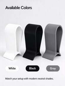 Vertical Striped Minimalist U-Shaped Universal Headphone Stand, Space-Saving Game Controller Storage Rack... Hardcore Gamer And Casual User Suitable Desktop Storage Organizer, Headphone Storage Stand, Desktop Accessories, Gaming Peripherals, Esports Room Decor - Multicolor - View 4