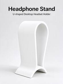 Vertical Striped Minimalist U-Shaped Universal Headphone Stand, Space-Saving Game Controller Storage Rack... Hardcore Gamer And Casual User Suitable Desktop Storage Organizer, Headphone Storage Stand, Desktop Accessories, Gaming Peripherals, Esports Room Decor - Multicolor - View 9