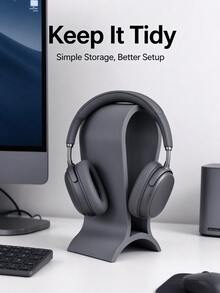 Vertical Striped Minimalist U-Shaped Universal Headphone Stand, Space-Saving Game Controller Storage Rack... Hardcore Gamer And Casual User Suitable Desktop Storage Organizer, Headphone Storage Stand, Desktop Accessories, Gaming Peripherals, Esports Room Decor - Multicolor - View 14