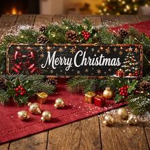 1pc Christmas Bow Santa Claus Wooden Hanging Ornament, Holiday Atmosphere Decoration, Suitable For Home And Yard Decor - AA - View 9