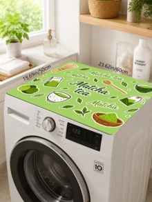 1pc Matcha Tea Fresh Japanese Style Dish Drying Mat, Absorbent Dish Drying Pad, Coffee Machine Mat, Dishwashing Mat, Sink Mat, Kitchen Countertop Protector, Suitable For Cups, Plates, Tableware And Kitchen Decor - Multicolor - View 11