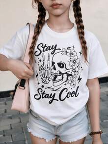 Tween Girls T-Shirts - White - View 2