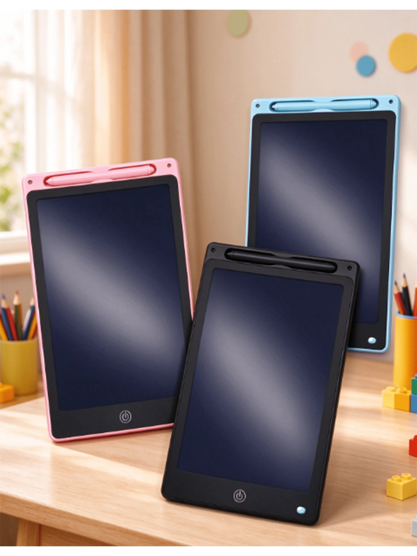 8.5in Color Screen LCD Writing Tablet, Portable Electronic Doodle Board, Reusable Erasable Handwriting Pad With Screen Lock, No Ink No Dust Eye-Friendly Paperless Drawing Board, Educational Art Toy For Indoor Outdoor Use - Multicolor - View 1