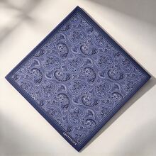 Gentleman Retro Handkerchief Vintage Thin Water Absorbent Sweat Wiping Towel Square Towel Wedding Party - Multicolor - View 11