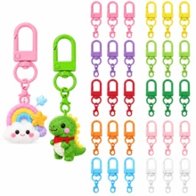 30Pcs Colorful Swivel Snap Hook Keychain Clips, 12 Color Lobster Claw Clasps For DIY Crafts, Jewelry Making & Bag Charms - Colorful Door Strap Lobster Clasp - View 7