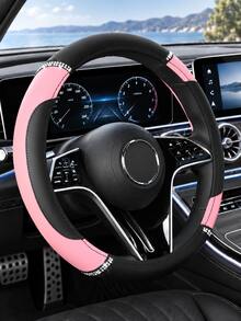 Bling Rhinestone Leather Spliced Car Steering Wheel Cover, Anti‑Slip Inner Ring Wear‑Resistant Steering Wheel Protector, Universal 15 Inch Fashion Car Interior Accessories For Women Ladies - Multicolor - View 16