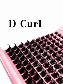 100 Clusters D-Curl Anime Style False Eyelashes, 10-16mm Mixed Length, Dense Single Cluster Lashes, DIY Pointed False Eyelashes, Suitable For Home Eyelash Extension - D - View 4