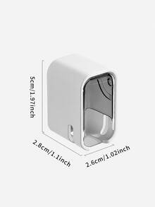 Minimalist Wall-Mounted Toothbrush Holder With Lid, Dust-Proof Storage Box, No-Drill Wall-Mount Toothbrush Rack For Electric Toothbrushes, Wall-Mounted Toothbrush Organizer With Dust-Proof Flip Cover, Ventilation And Drainage Design, Bathroom Electric Toothbrush Holder, Home Bathroom Toothbrush Storage Rack, Wall-Mounted Toothbrush Protective Box - Multicolor - View 2