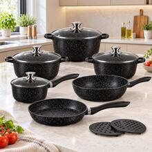 12-Piece Pots And Pans Set With Glass Lids, For Pasta, Sauces, Stir-Fries And Weekend Family Dinners - View 9