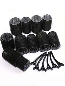 18pcs/Set Large Hair Rollers With Clips (12 Large Rollers + 6 Clips), Suitable For Long/Medium/Short Hair And Bangs, Hair Styling Tool (Optional 18pcs Set Or Single Piece) - Multicolor - View 7