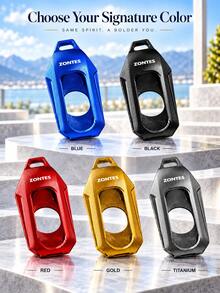 1pc Motorcycle Key Fob Cover, Compatible With Zontes 703f 703r 703rr 368g 368e 368d 368m 368k, CNC Aluminum Alloy Remote Key Shell, Electronic Ignition Smart Key Protector, Keyless Remote Key Chain Pendant, Motorcycle Accessories, 5 Colors Available - A - View 10