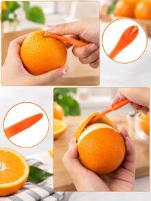 Orange Peeler Citrus Peel Cutter Simple Fruit And Vegetable Slicer Lemon Peeler Peeling Tool Fruit Tool Kitchen Utensil Small Gadget - Multicolor - View 6