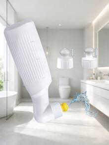 1/2pcs White 13.53oz Side Spray Bidet, Adjustable, Side Spray Function, Hygienic Bidet, Personal Travel Hygiene Tool, Manual Water Pressure Control, Manual Press Water Cleaner - A - View 5
